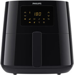 Versuni Philips Airfryer Series 3000 XL, 6.2L (1.2 kg), 14 in 1, 90% Less Fat Thanks to Rapid Air Technology, HomeID Recipe Application, Black (HD9270/90)