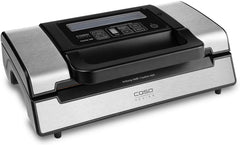 Caso FastVac 500, Professional Commercial Vacuum Sealer, Stainless Steel, Double Piston Pump, 15 Litres/Minute, Includes 2 Free Foil Rolls