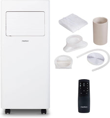 MEDION Smart Climatiseur Mobile P1002 (10000 BTU, 3-en-1, Refroidir, Déshumidification, Ventilation, jusqu'à 34m², kit de joint de fenêtre, mode sommeil, contrôle Wifi, Télécommande, Écran, MD 37733)