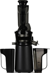 Extracteur de Jus de Fruits et Légumes vertical GSX24 H.Koenig Centrifugeuse Vitamin + sans BPA - 82 mm Large Bouche - 3 tamis pour jus fin ou épais et sorbet - Pression douce - 50 tours 400 W