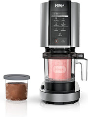 Ninja CREAMi Deluxe Ice Cream & Frozen Treat Maker for Ice Cream, Sorbet, Milkshakes, Frozen Yogurt, & More, 11-in-1, XL Capacity, Silver, Includes (2) Family-Sized 24 oz. Tubs, NC501