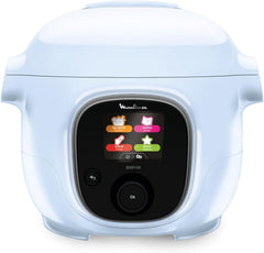 Moulinex Cookeo Mini Smart High Pressure Multicooker, 3L, 2 People, 150 Built-in Recipes, Unattended Cooking, Step-by-Step Guide, Compact, Moulinex App CE880410