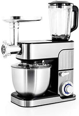 Antara Pro KitchenCook Stainless Steel Mixer with Mincer 5.5 L Grey