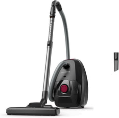 Rowenta Green Force Max Silence Vacuum Cleaner with Bag, 900 W Max, High Filtration, Quiet, Eco-Responsible, Made in France, Black/Aluminium RO6136EA