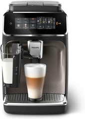 Philips Série 2200 Machine Expresso Automatique - 2 Boissons, Mousseur à Lait Classique, Écran Tactile, Broyeur Céramique, Aroma Seal, Noir Mat (EP2220/10)