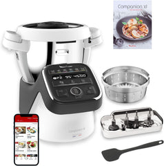 MOULINEX COMPANION XL Multifunctional Robot Cooker Bowl 4.5L 12 Programs Auto Soups Gazpacho Kitchen Robot Mixer Chopper Kneader 1550W HF80CB10