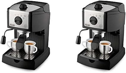 DeLonghi EC155 15 Bar Espresso and Cappuccino Machine, Black