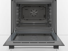 Bosch HBF133BR0 Série 2 - Four encastrable - 60 x 60 cm - Accessoire de nettoyage EcoClean Direct - Cuisson Air chaud 3D sur 3 niveaux en même temps - Écran LED - Chauffage rapide - Sécurité enfant
