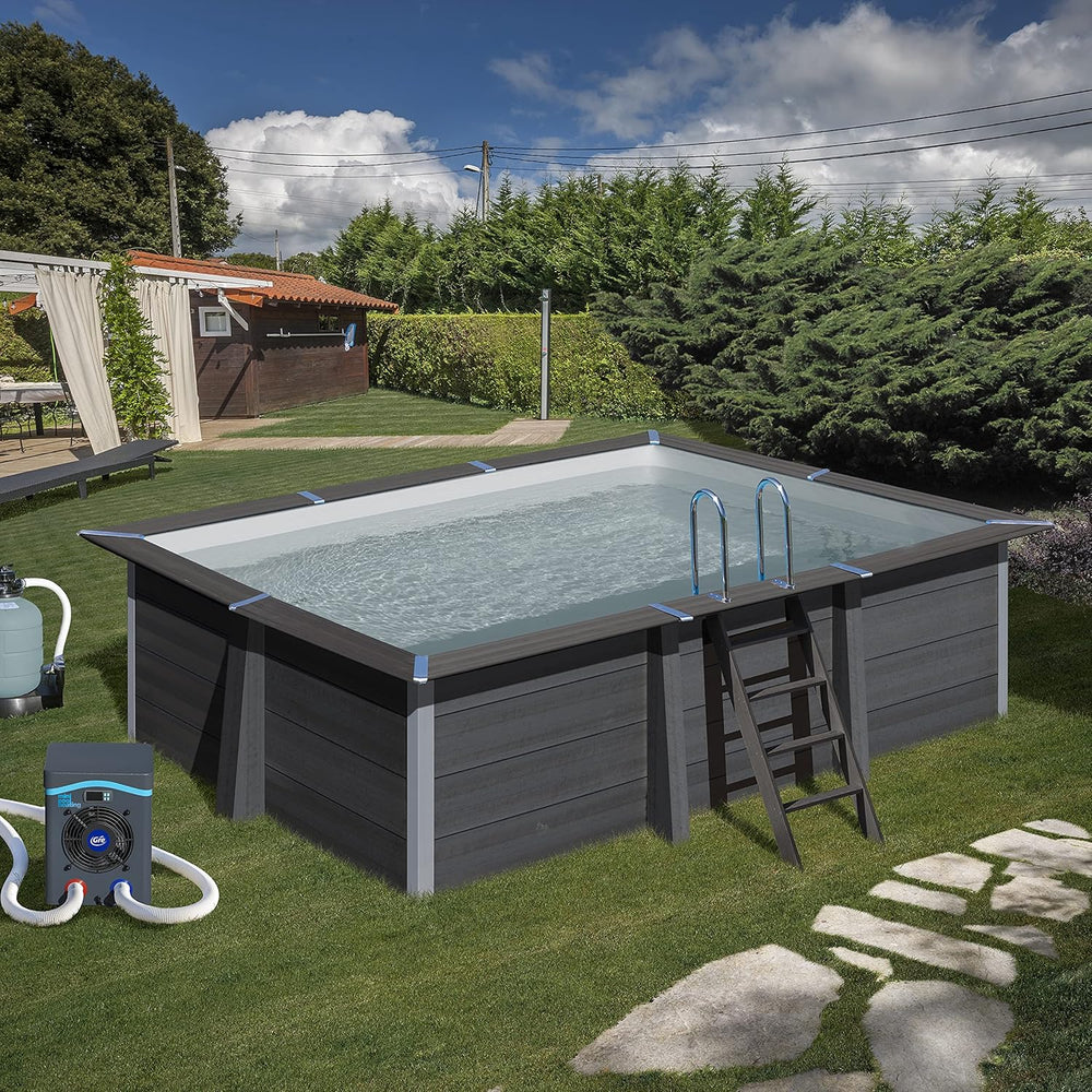 HPM40 HPM40-Mini Pompe à Chaleur pour Piscine Hors Sol jusqu'à 40 m3,Noir -