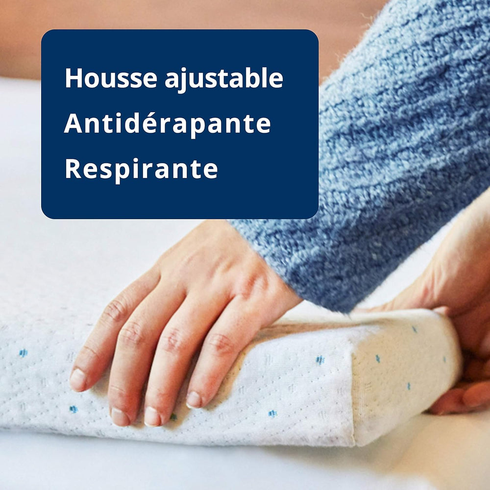 ViscoSoft - Surmatelas 160 x 200 Gel, Surmatelas Rafraichissant Memoire de Forme 5cm, Effet Frais et Relaxant, Housse Bambou Lavable & Amovible, Surmatelas Gel Confort Moelleux (160 x 200 x 5 cm)
