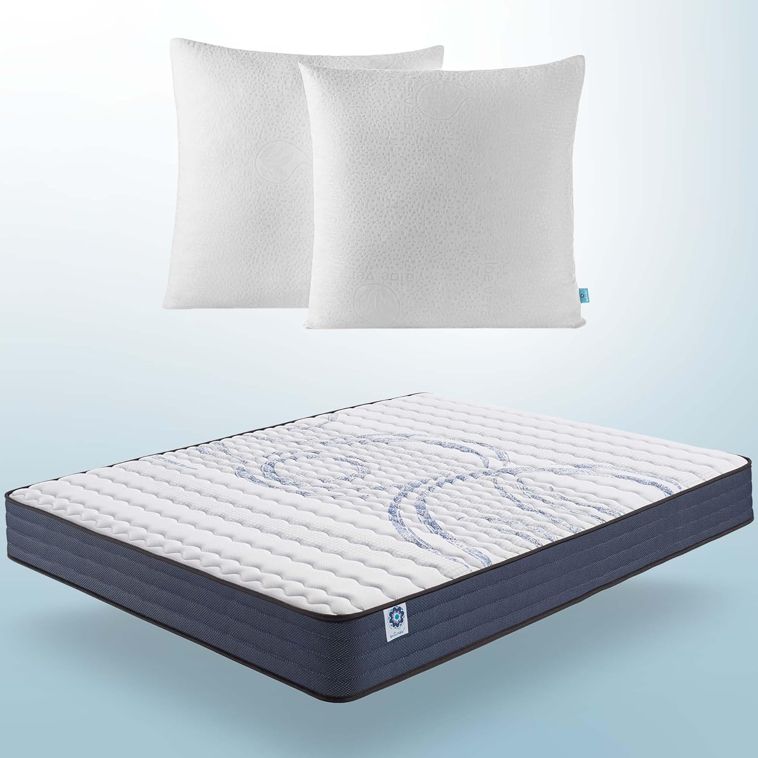 NATURALEX - Matelas PerfectSleep 180x200 - Épais 30 cm - Soutien Mousse à mémoire de Forme - Accueil Blue Latex - Confort Ferme - Respirant - 7 Zones - Réversible - Haute Densité - Fabriqué en Europe