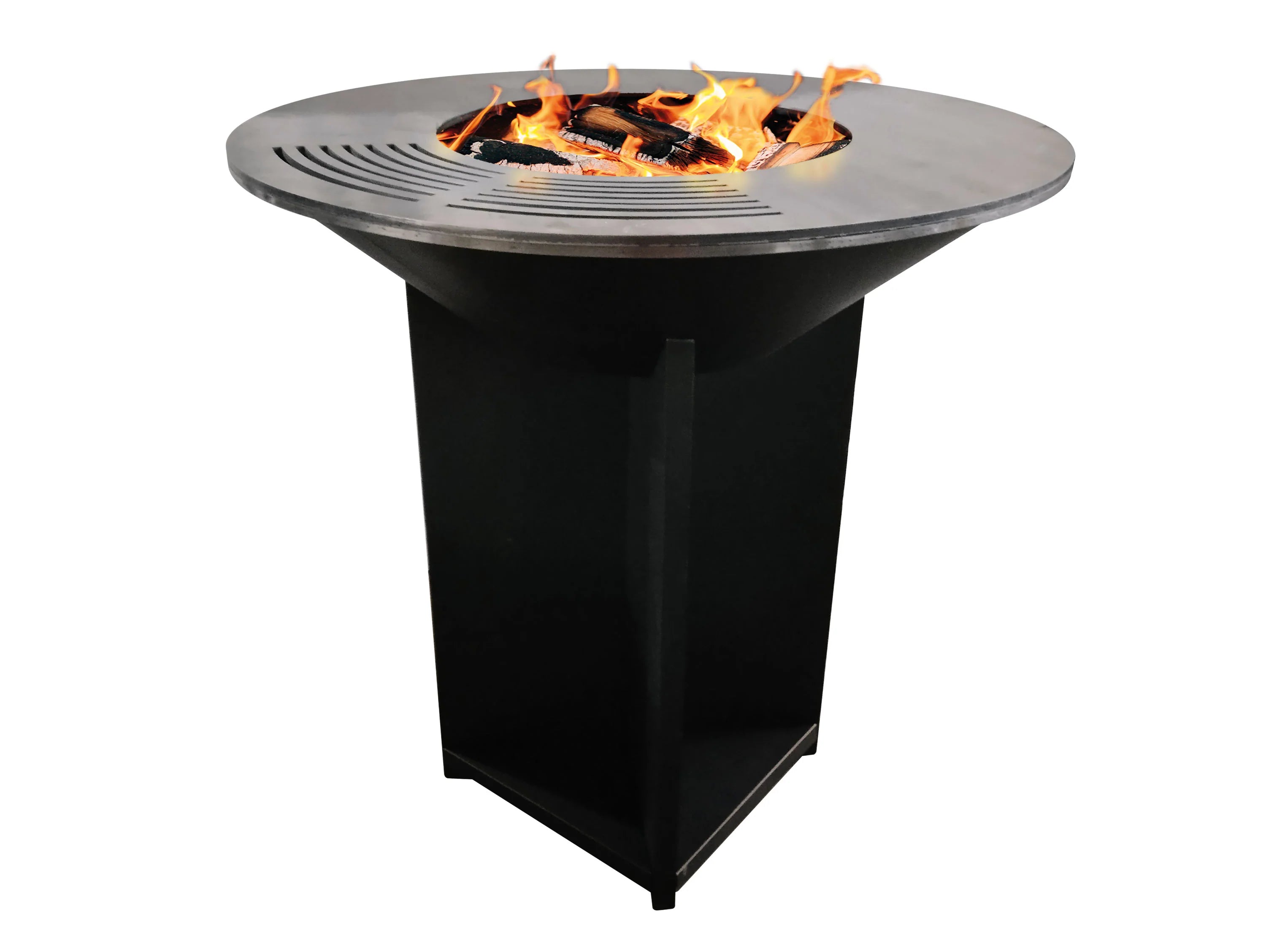 Grand barbecue avec plaque d'acier de 100 cm -