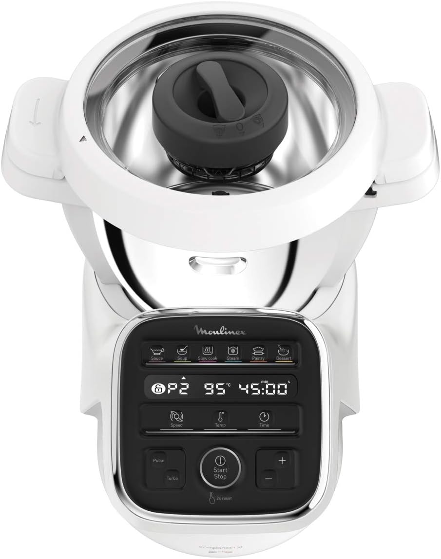 MOULINEX COMPANION XL Multifunctional Robot Cooker Bowl 4.5L 12 Programs Auto Soups Gazpacho Kitchen Robot Mixer Chopper Kneader 1550W HF80CB10