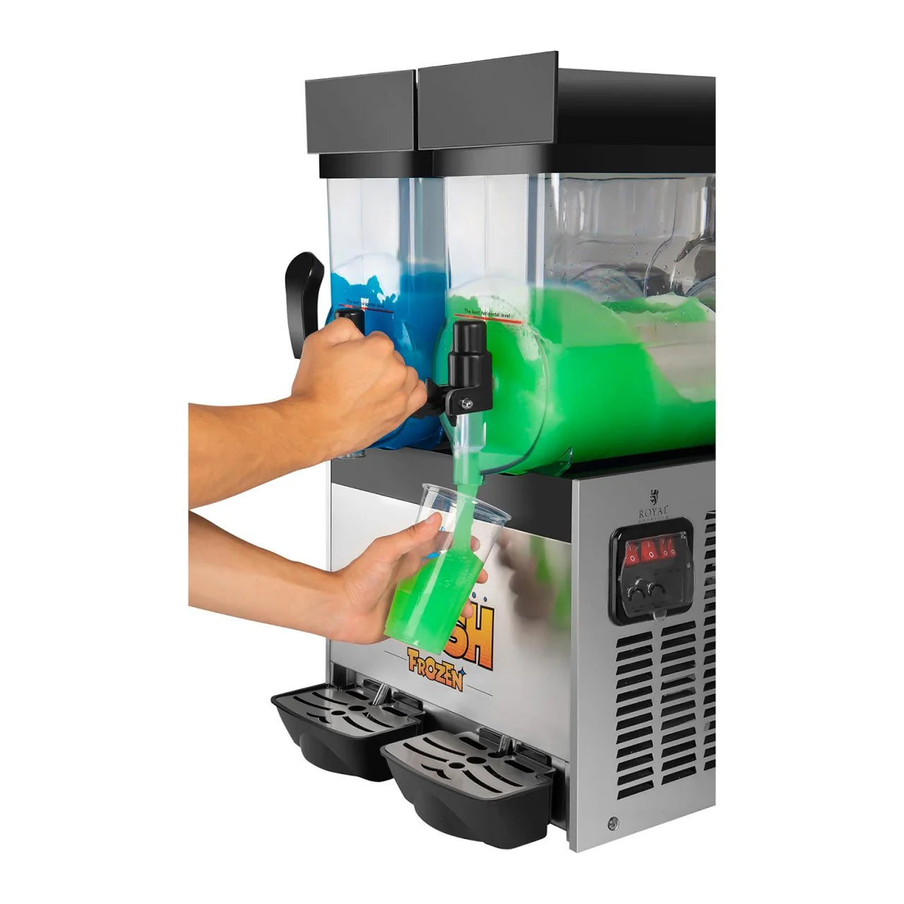 Machine à granitas 2 x 15 litres puissance moteur 600 watts 14_0002303