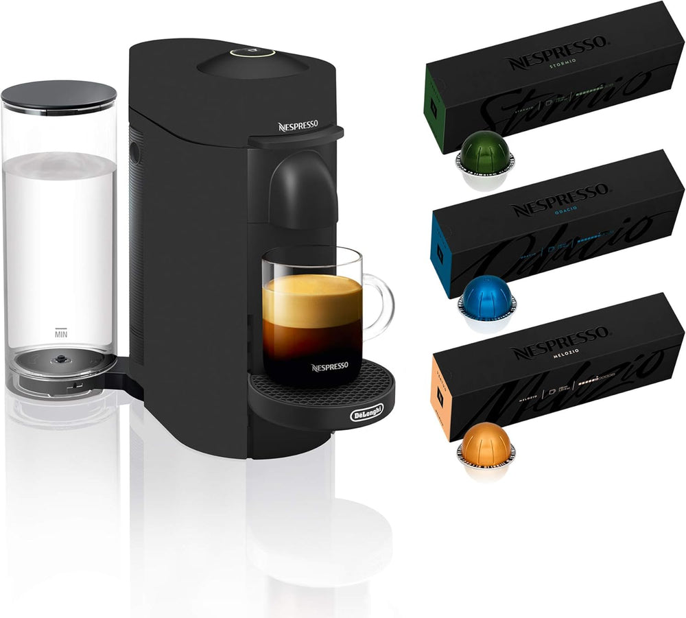 Nespresso Vertuo Plus Coffee and Espresso Maker By De'Longhi, Ink Black