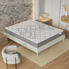 November- Matelas Eliha 120x190cm- Technologie Hybrid: Ressorts ensachés + Mousse HDensité-Épaisseur 20cm- Soutien Tonique & indépendance de Couchage- Label SANITIZED(Anti bactérien/acarien)