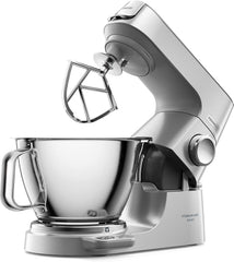 Kenwood Titanium Chef Baker KVC65.001WH, Pastry Robot with Integrated Scales, Including 3-Piece Pastry Set, Spatula & Splash Protection, 1200 W, White