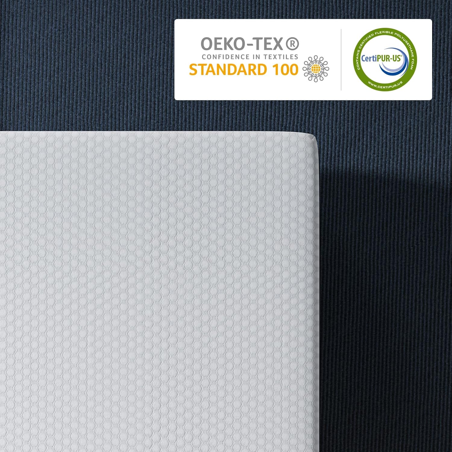 BedStory Mattress Topper 160 x 200 cm, Thickness 10 cm, Memory Foam Mattress Topper 160 x 200 cm Gel Infused Ergonomic Mattress Topper, High Density Ventilation, Hypoallergenic Washable Cover