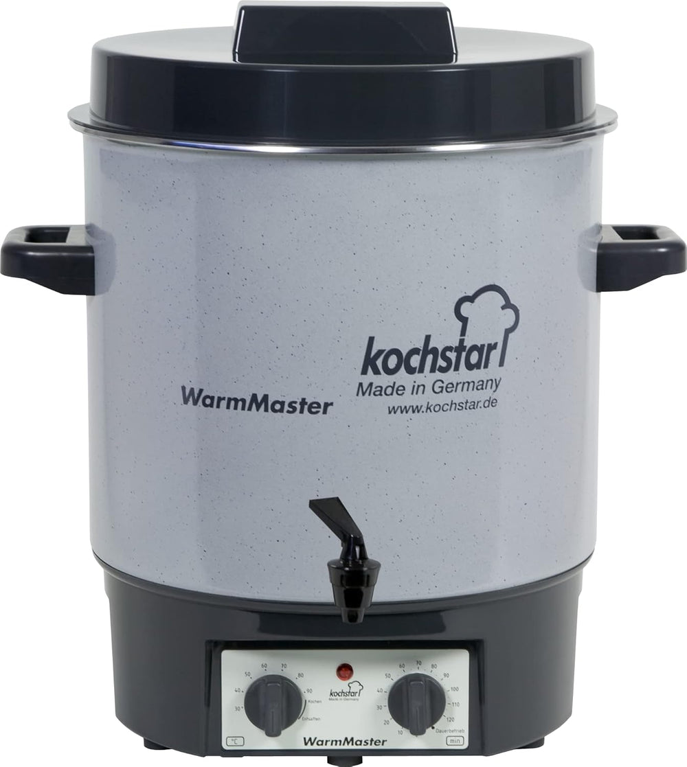Kochstar K99104035 Electric Sterilizer with Thermostat and Tap 27 Litres 50 x 46.5 x 37 cm Grey