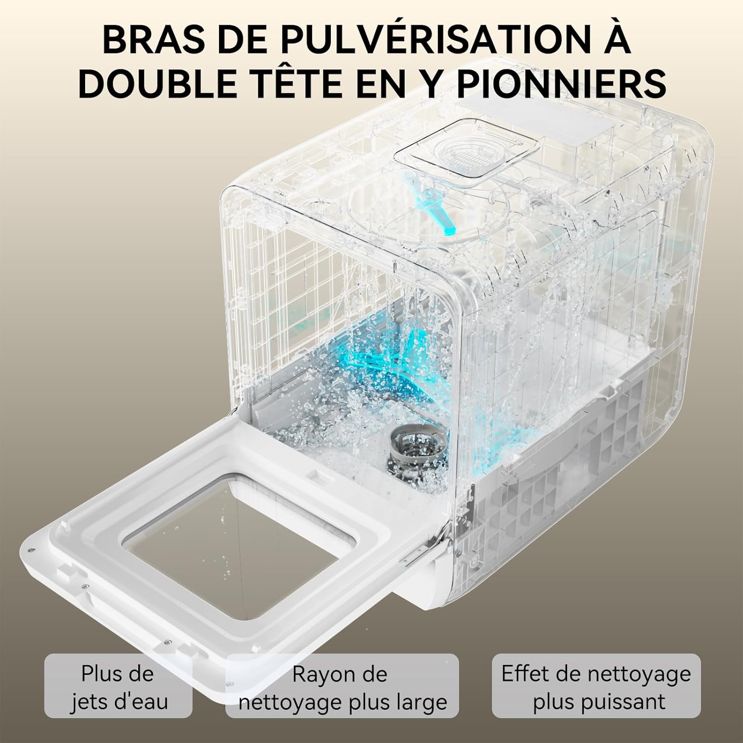 Hermitlux Mini lave-vaisselle de table, 6+1 Programmes de lavage, 5 Couverts et réservoir d'eau de 5L