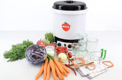 Weck Stérilisateur électrique WAT 15, 29 litres, Émail, Autocuiseur programmable avec thermostat et minuterie