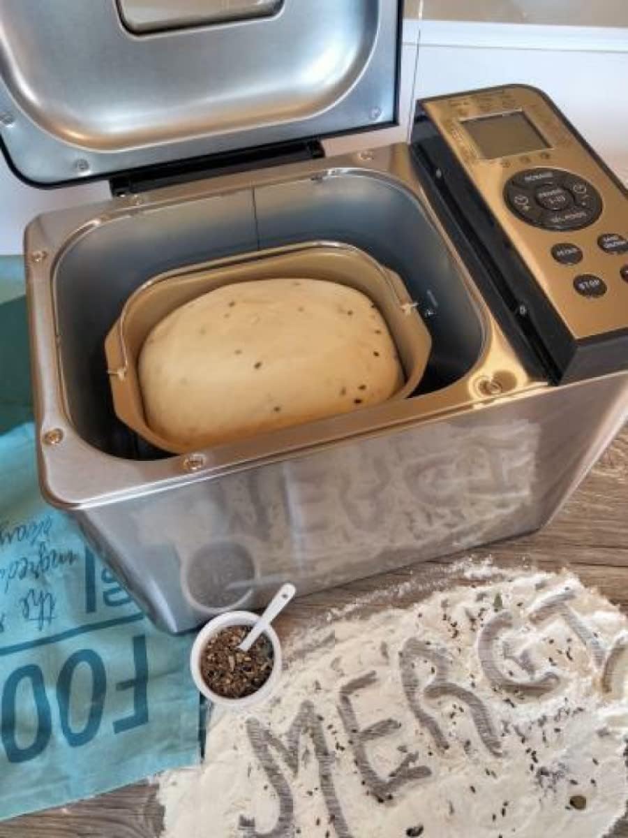 Little balance 8398 Easy Bread, Bread maker, baguettes, buns, 19 programs, Up to 1 kg, All Stainless Steel