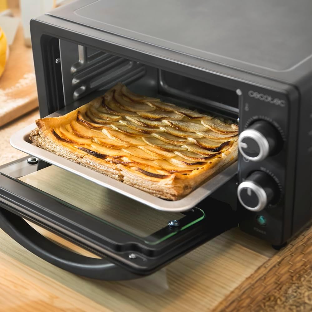 Cecotec Bake&Toast 4600 Black Gyro Countertop Oven, 46 L, 2000 W, 12 Combinable Heating Functions, Includes Rotating Spindle, Crumb Catcher Tray.