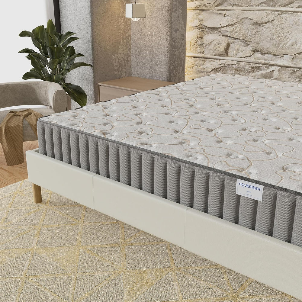 NOVEMBER - Orionis Mattress 120 x 190 cm - Hybrid Technology: HDensity Foam + Memory Foam - Thickness 22 cm - Toning & Wrap Support - Sanitized Label (Anti-Bacterial/Dust Mite)