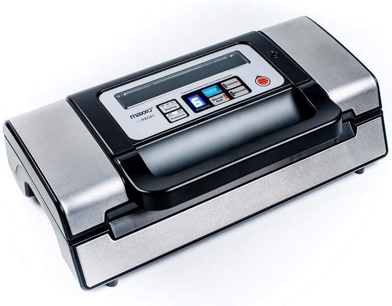 Maxxo VM ChamberLine 40 Professional Food Vacuum Sealer - Vacuum Chamber 72 L/min, Stainless Steel, Double Welding, Vacuum Sealer + 30 Bags Included