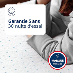 ViscoSoft - Surmatelas 160 x 200 Gel, Surmatelas Rafraichissant Memoire de Forme 5cm, Effet Frais et Relaxant, Housse Bambou Lavable & Amovible, Surmatelas Gel Confort Moelleux (160 x 200 x 5 cm)