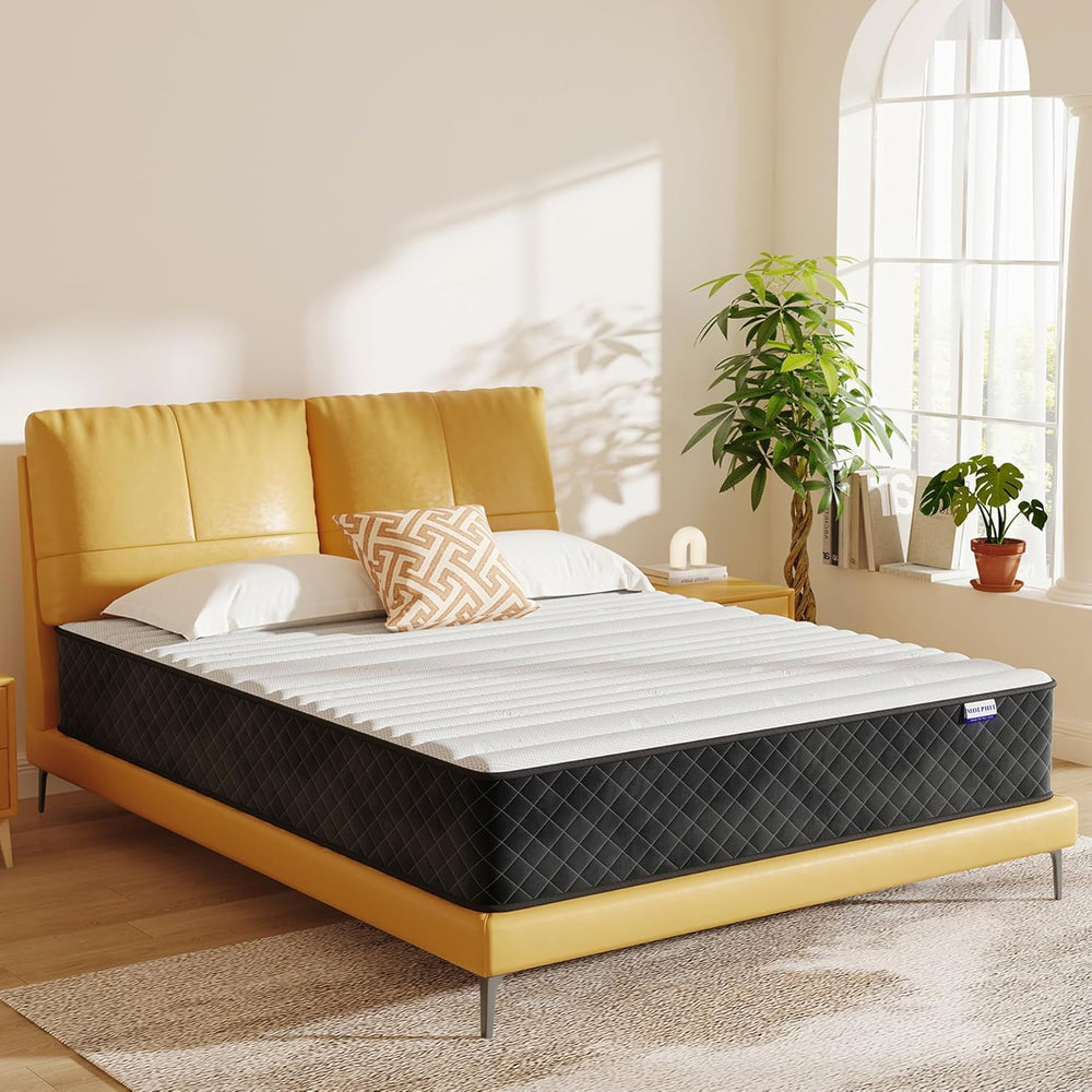 MOLPHIT Oeko-TEX Certified Mattress 90 x 190 cm, Thickness 25 cm, Independent Pocket Sprung Mattress, Adult and Children's Bed Mattress, Single Mattress, Perfect Support, Durable and Quiet