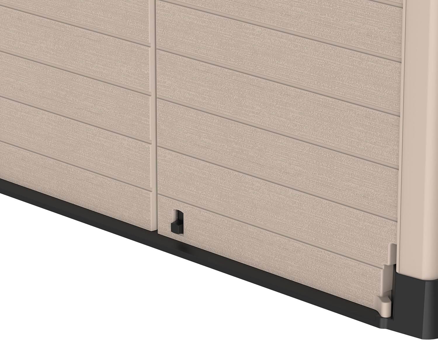 Duramax StoreAway 1200L Plastic Garden Shed/ Flat Lid, Outdoor Storage Shed, Wheelie Bin Hideaways, Wheelie bin box, Durable Construction, Ideal for Bikes, BBQs & 2x 240L Bins, 145x85x125 cm, Brown