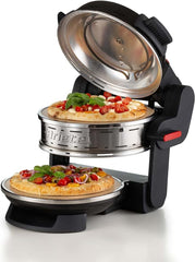 Ariete Pizza Oven 918, Pizza 4 Minutes, 5 Cooking Levels, Refractory Plate for Heating, Wooden Blades Included, Maximum Temperature 400°C, 1200W, White