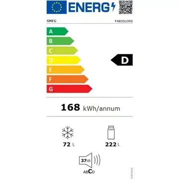 Réfrigérateur 2 portes SMEG FAB30LOR5