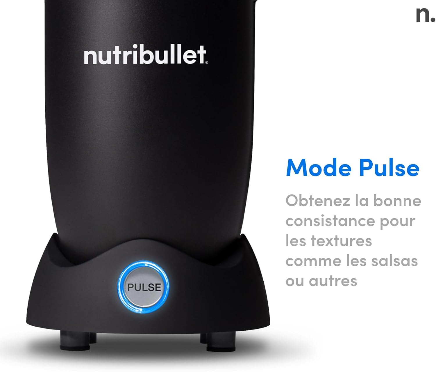 Nutribullet Pro 1200, Blender électrique, Broyeur, Smoothie Blender, Blender multifonctions, puissance 1200w, verres 700ml et 900ml, noir, NB120MB