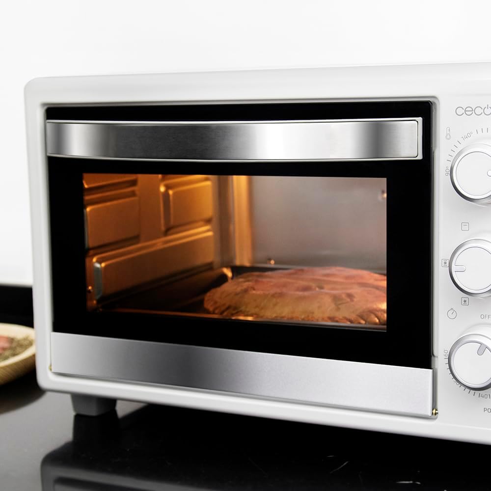 Cecotec Bake&Toast 4600 Black Gyro Countertop Oven, 46 L, 2000 W, 12 Combinable Heating Functions, Includes Rotating Spindle, Crumb Catcher Tray.