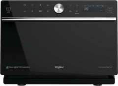 Whirlpool MWSC 9133 SB Supreme Chef Combination Microwave with Grill + Steam, 33 Litres, Technology 6th Sense, Turntable