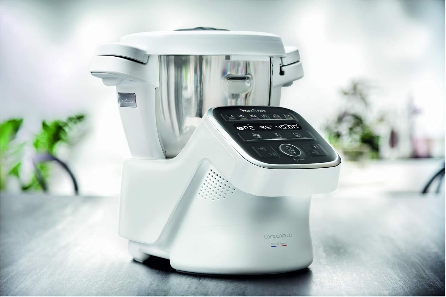 MOULINEX COMPANION XL Multifunctional Robot Cooker Bowl 4.5L 12 Programs Auto Soups Gazpacho Kitchen Robot Mixer Chopper Kneader 1550W HF80CB10