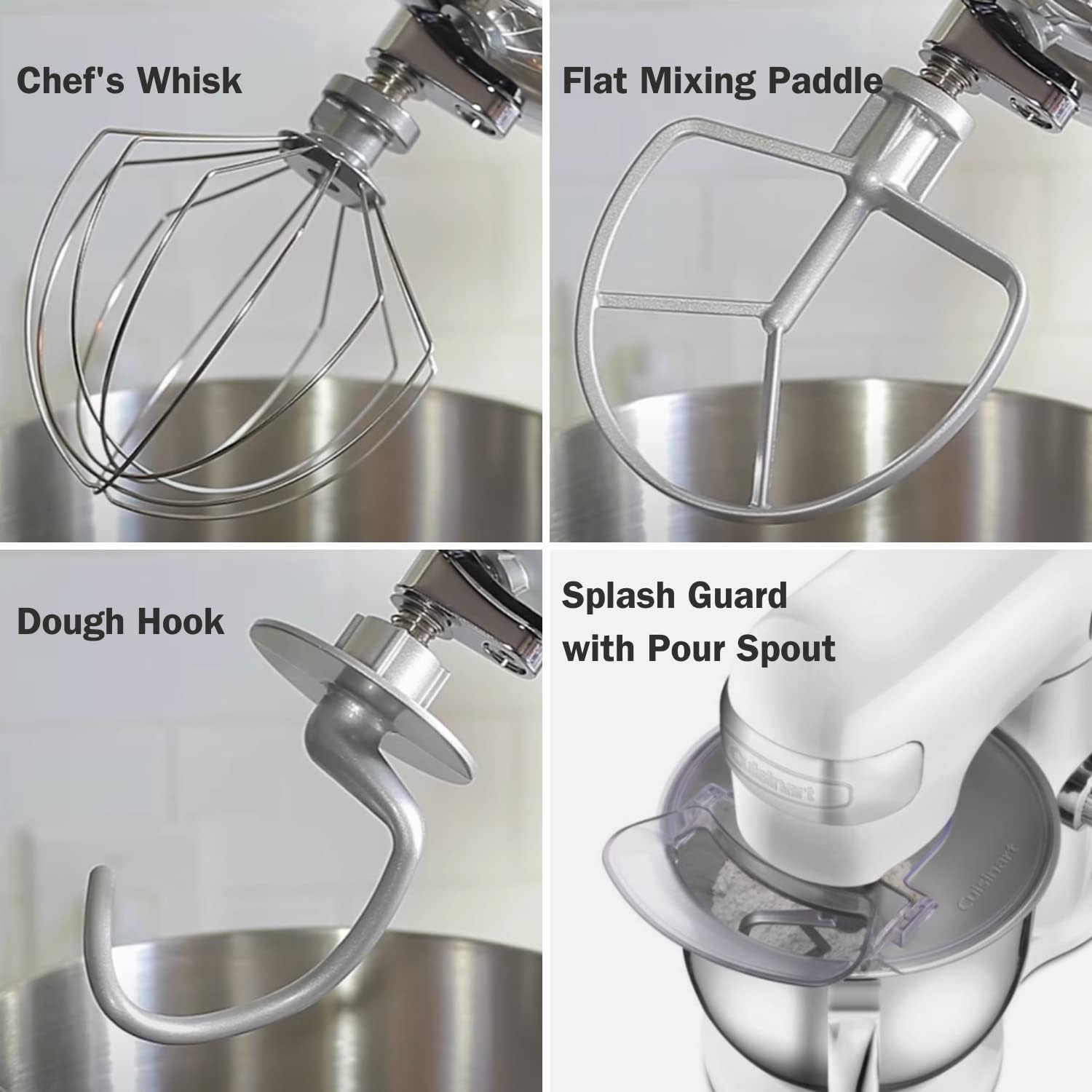 Cuisinart SMD-50BC Precision Pro Mélangeur numérique sur pied de 5,5 litres, métal, doublure argentée