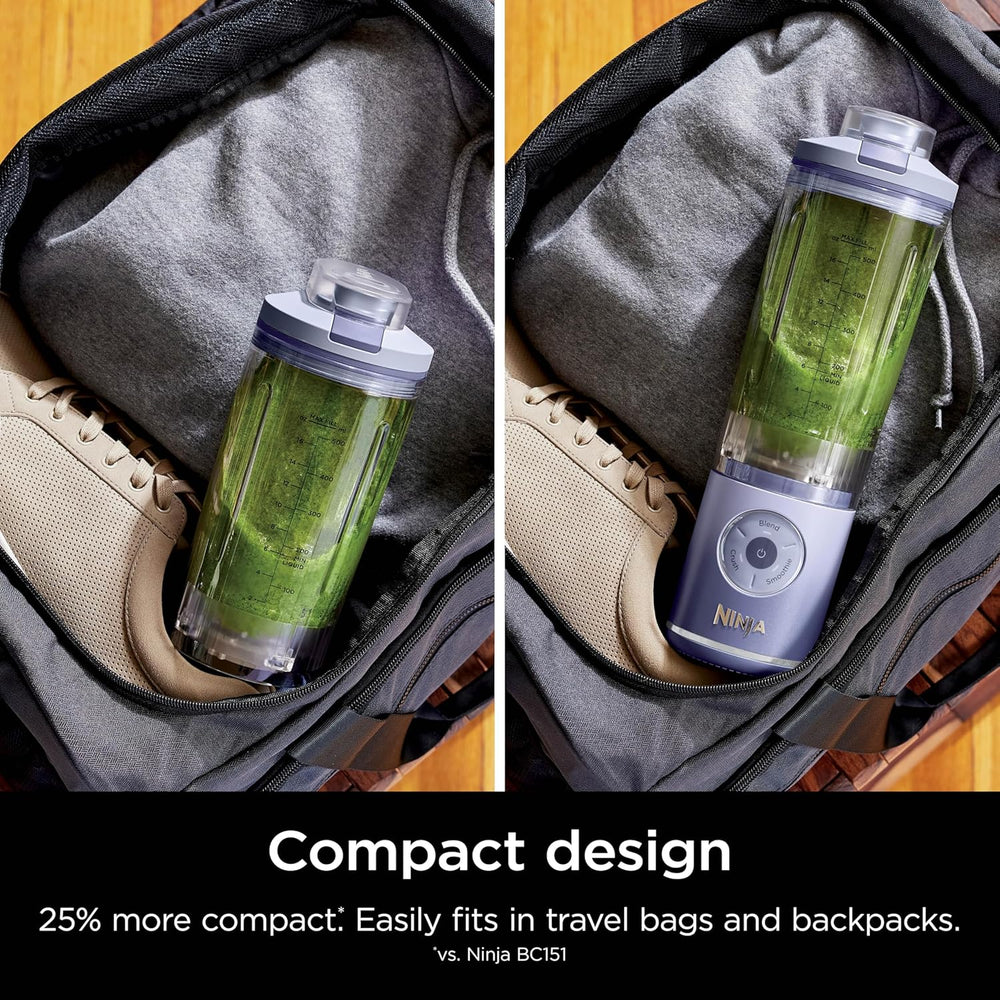 Ninja Blast Max, Portable Blender + Twist & Go, Personal Smoothie, Blend, Ice Crush, 3 Programs, Cordless, 22 oz removable Vessel, Dishwasher Safe, Leakproof, Navy, BC251NV