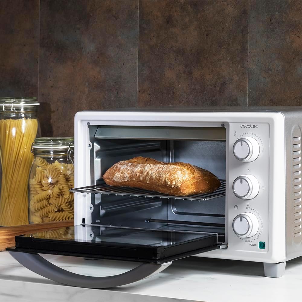 Cecotec Bake&Toast 4600 Black Gyro Countertop Oven, 46 L, 2000 W, 12 Combinable Heating Functions, Includes Rotating Spindle, Crumb Catcher Tray.