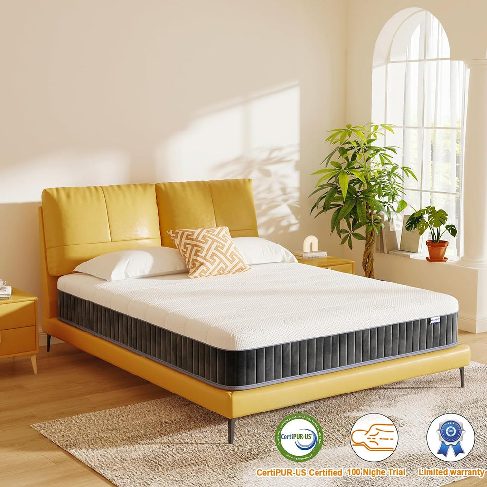 MOLPHIT Oeko-TEX Certified Mattress 90 x 190 cm, Thickness 25 cm, Independent Pocket Sprung Mattress, Adult and Children's Bed Mattress, Single Mattress, Perfect Support, Durable and Quiet