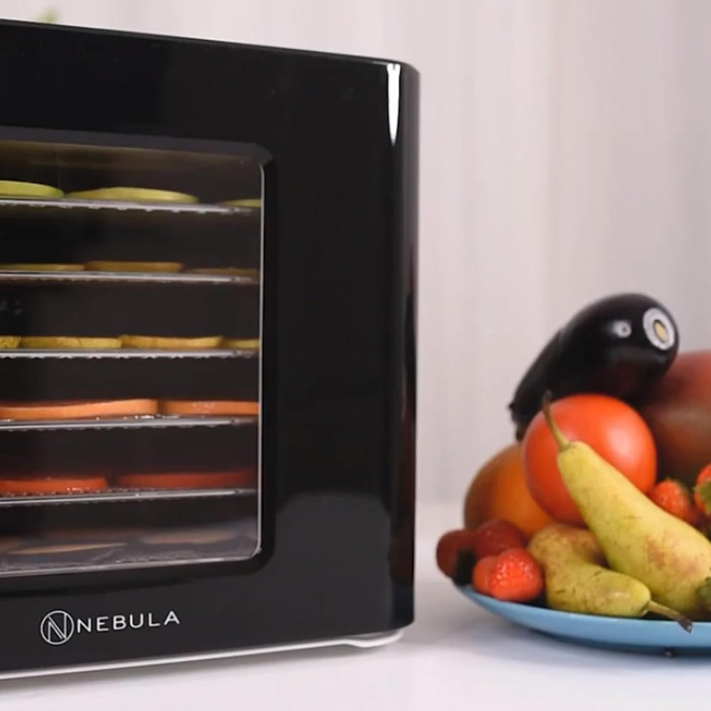 Nebula Déshydrateur Alimentaire | 6 Plateaux Acier Inoxydable | Contrôle Tactile LED | Température Réglable 35-70°C | Deshydrateur Fruits Et Légumes | Deshydratateur Alimentaire | 400W