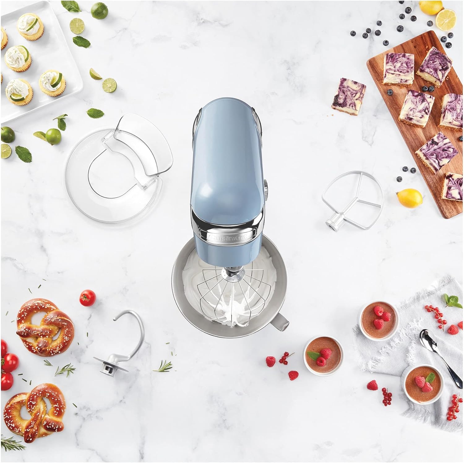 Cuisinart SMD-50BC Precision Pro Mélangeur numérique sur pied de 5,5 litres, métal, doublure argentée