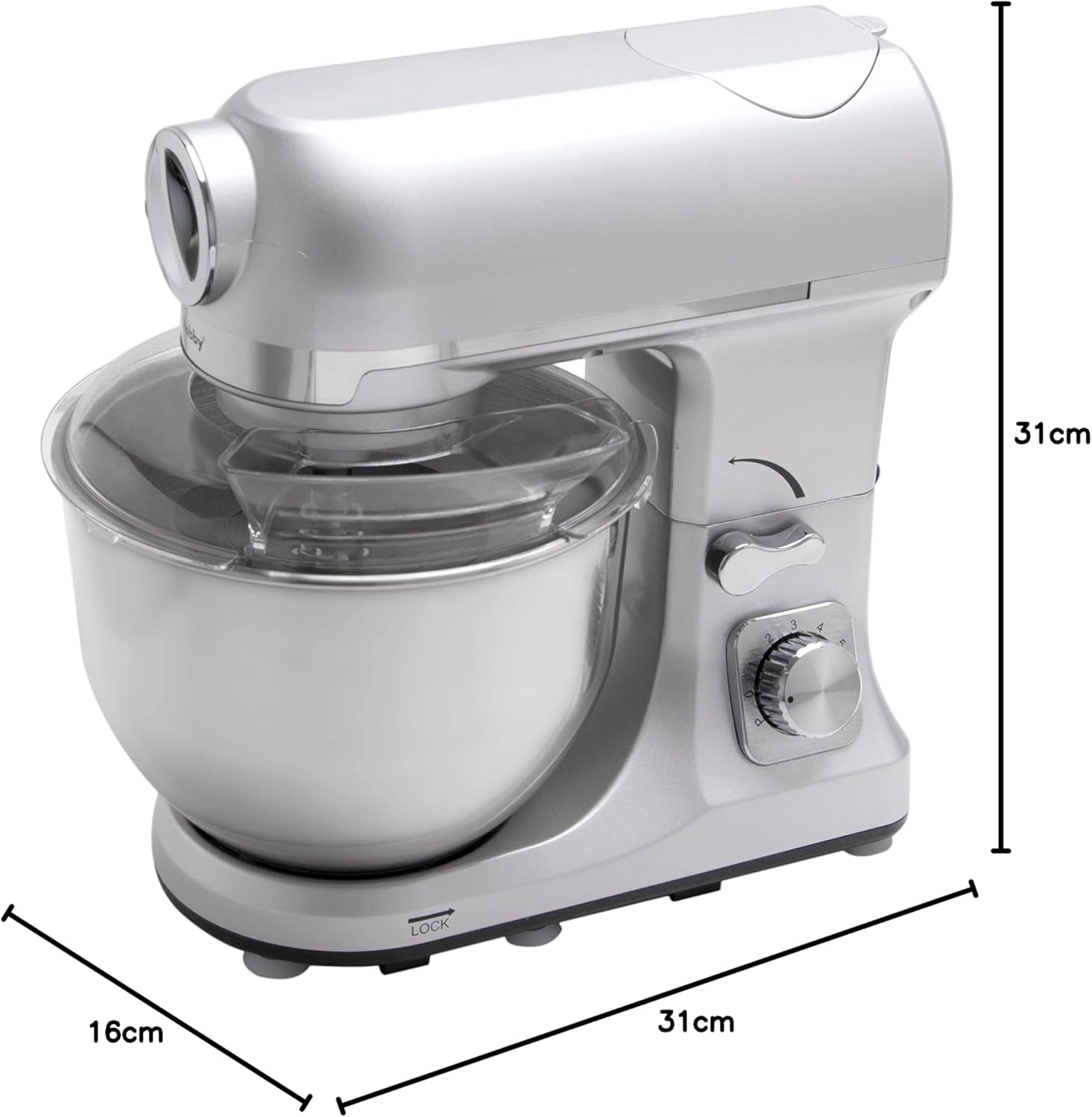 Robot Multifonctions 5l 1000w Noir Avec Hachoir Et Blender 1,5l En Verre - ROBIMIX NOIR