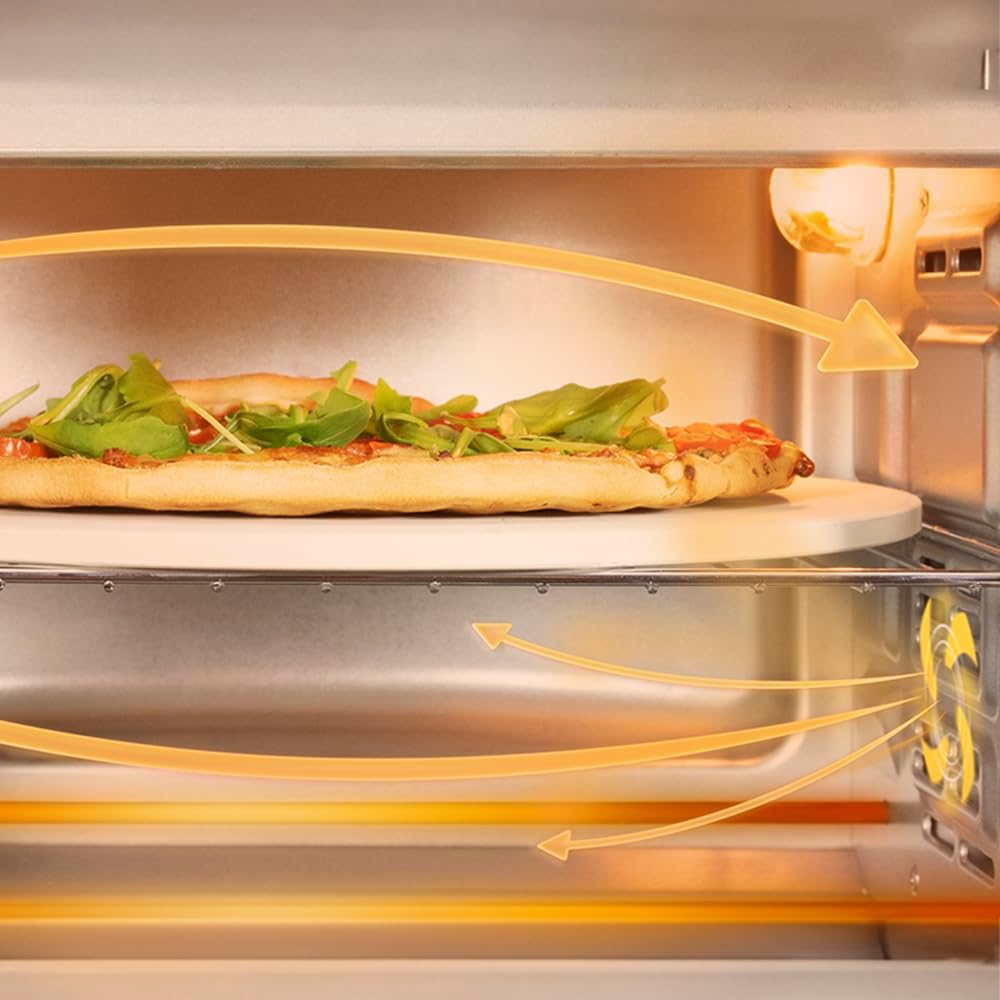 Cecotec Bake&Toast 4600 Black Gyro Countertop Oven, 46 L, 2000 W, 12 Combinable Heating Functions, Includes Rotating Spindle, Crumb Catcher Tray.