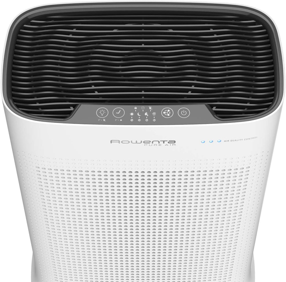 Rowenta Nanocaptur+ Pure Air Purifier, Silent, Automatic, 4 Filtration Levels, Treatment of Allergens and Fine Particles PU3040F0, White