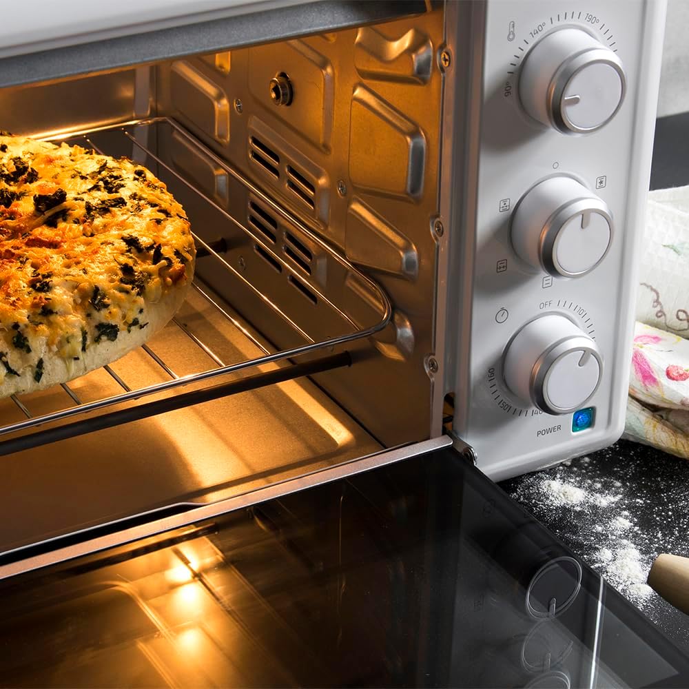 Cecotec Bake&Toast 4600 Black Gyro Countertop Oven, 46 L, 2000 W, 12 Combinable Heating Functions, Includes Rotating Spindle, Crumb Catcher Tray.