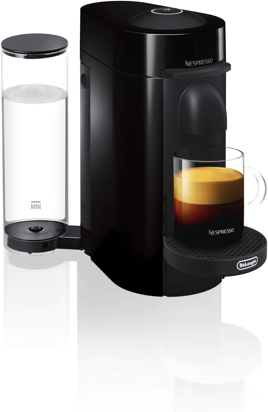 Nespresso Vertuo Plus Coffee and Espresso Maker By De'Longhi, Ink Black