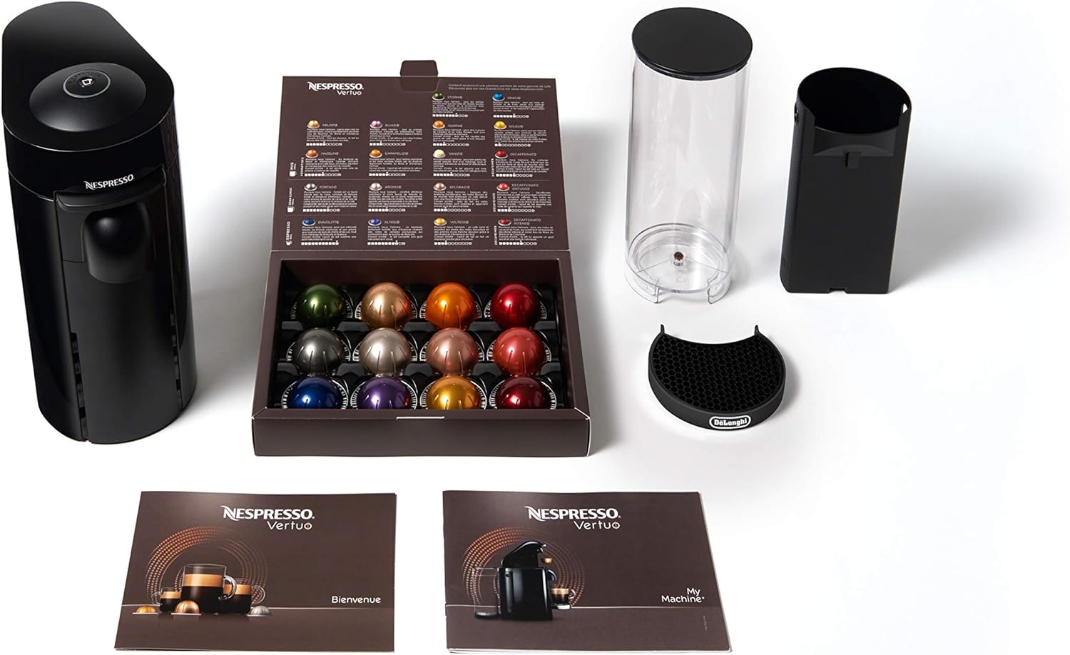 Nespresso Vertuo Plus Coffee and Espresso Maker By De'Longhi, Ink Black